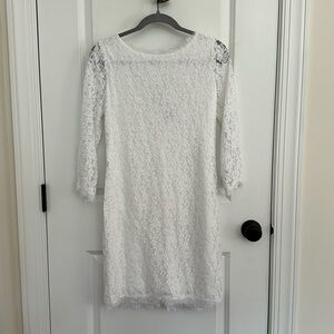 DIANE von FURSTENBERG NWT colleen dress in white lace - size 6